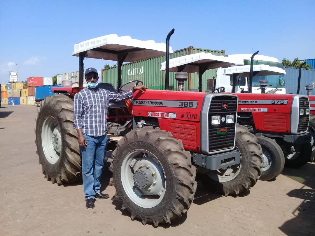 Luke Vincent Kirwa, Kenya recently received Massey Ferguson MF 385 4WD tractors from AgroAsia Tractors International.