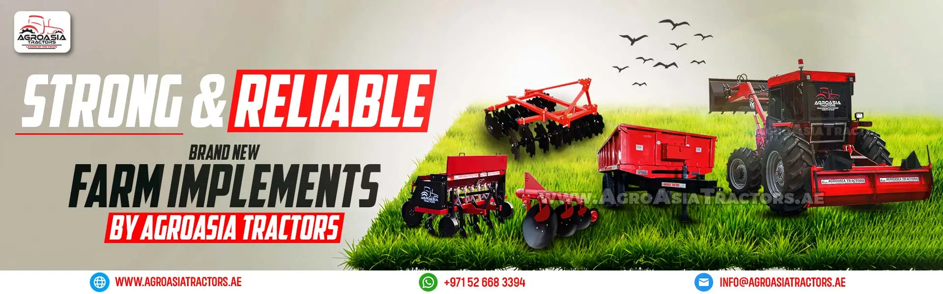 farm implements for sale in UAE by agroasia tractors