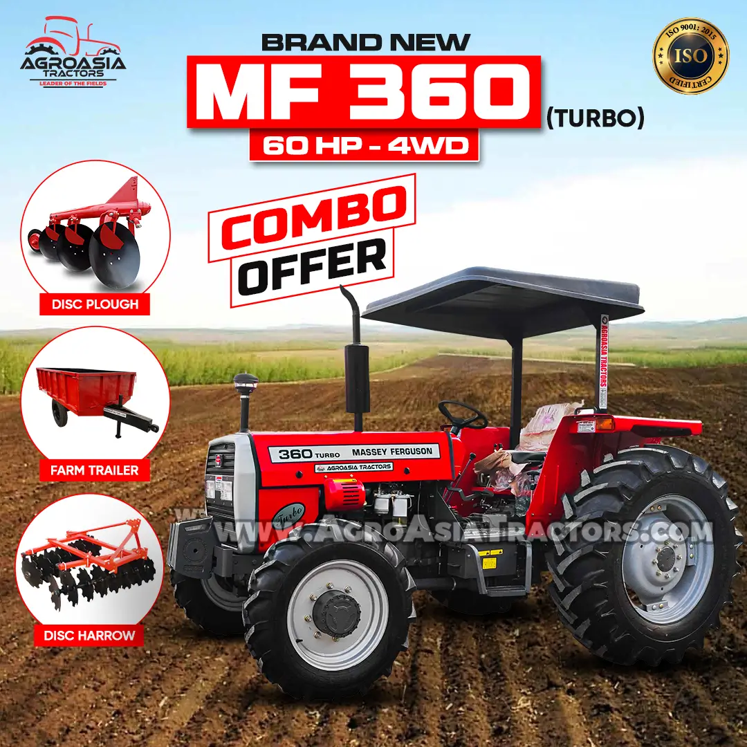 brand new massey ferguson mf360 4wd 60hp tractor - agroasia tractors