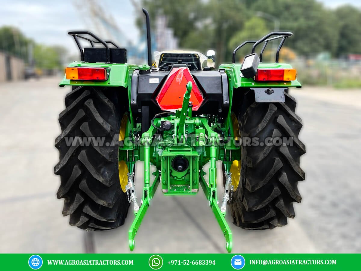 John Deere 5405 tractor for sale in the UAE at AgroAsiaTractors.ae. Available in Dubai, Abu Dhabi, Sharjah, Ajman, and Ras Al Khaimah. Robust and efficient tractor for all your farming needs.