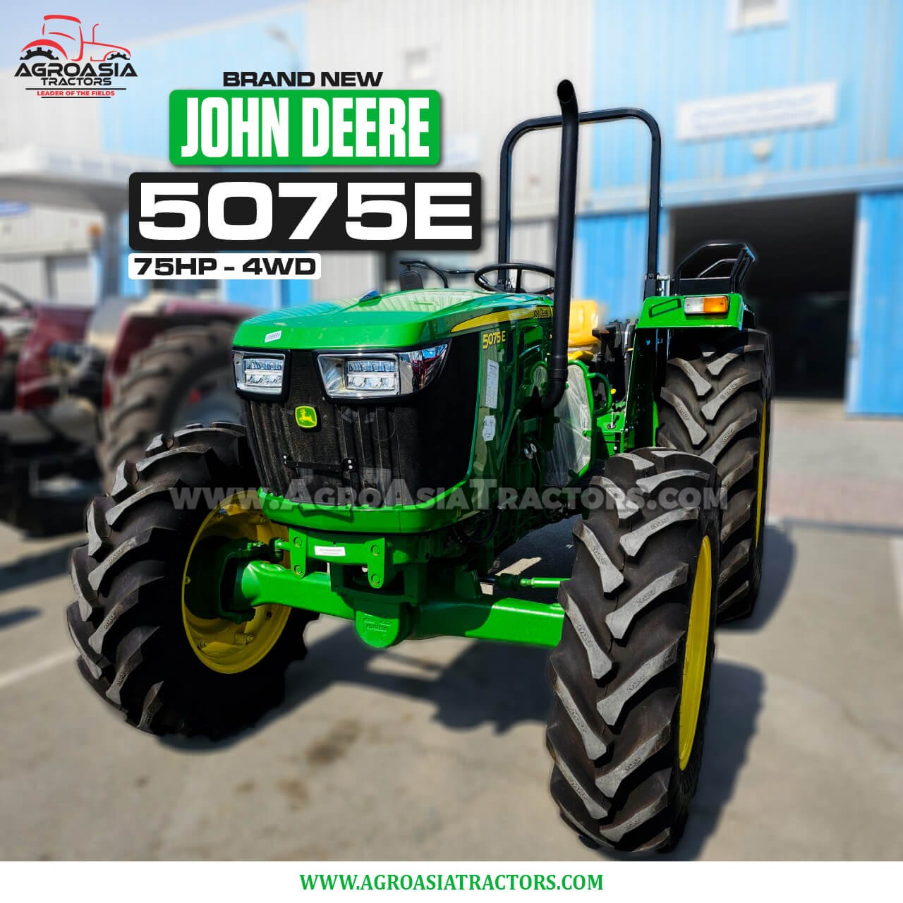 John Deere 5075 tractor for sale in UAE - Agroasia tractors