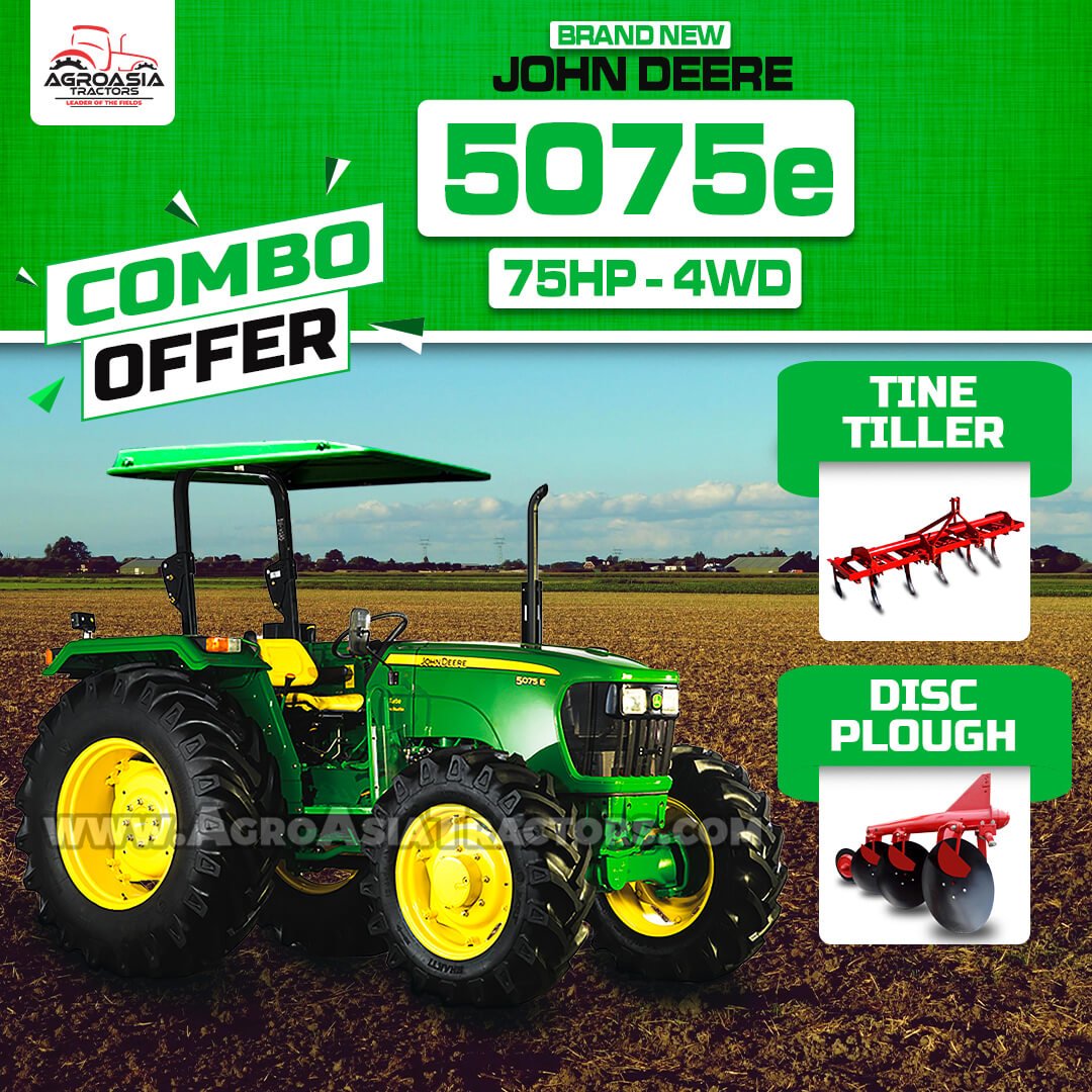 John Deere 5075 tractor for sale in UAE - Agroasia tractors