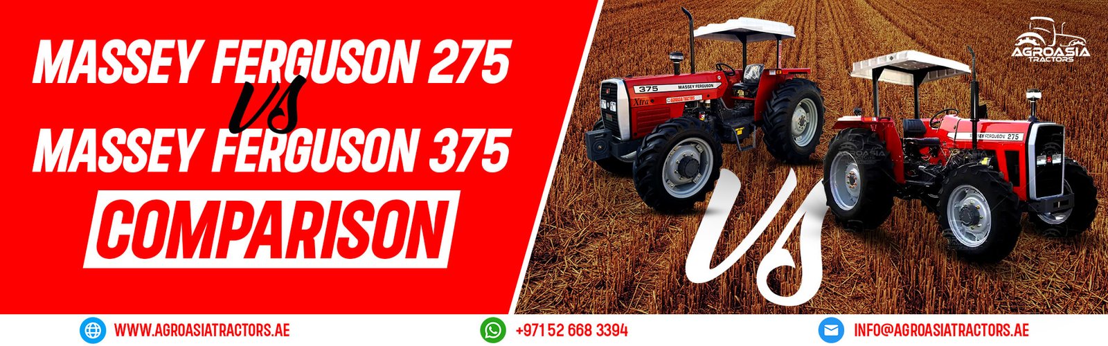 Massey ferguson MF275 vs massey ferguson MF 375