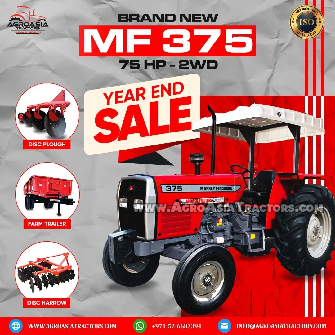 MF375 2WD for sale in UAE massey ferguson tractor agroasia tractor