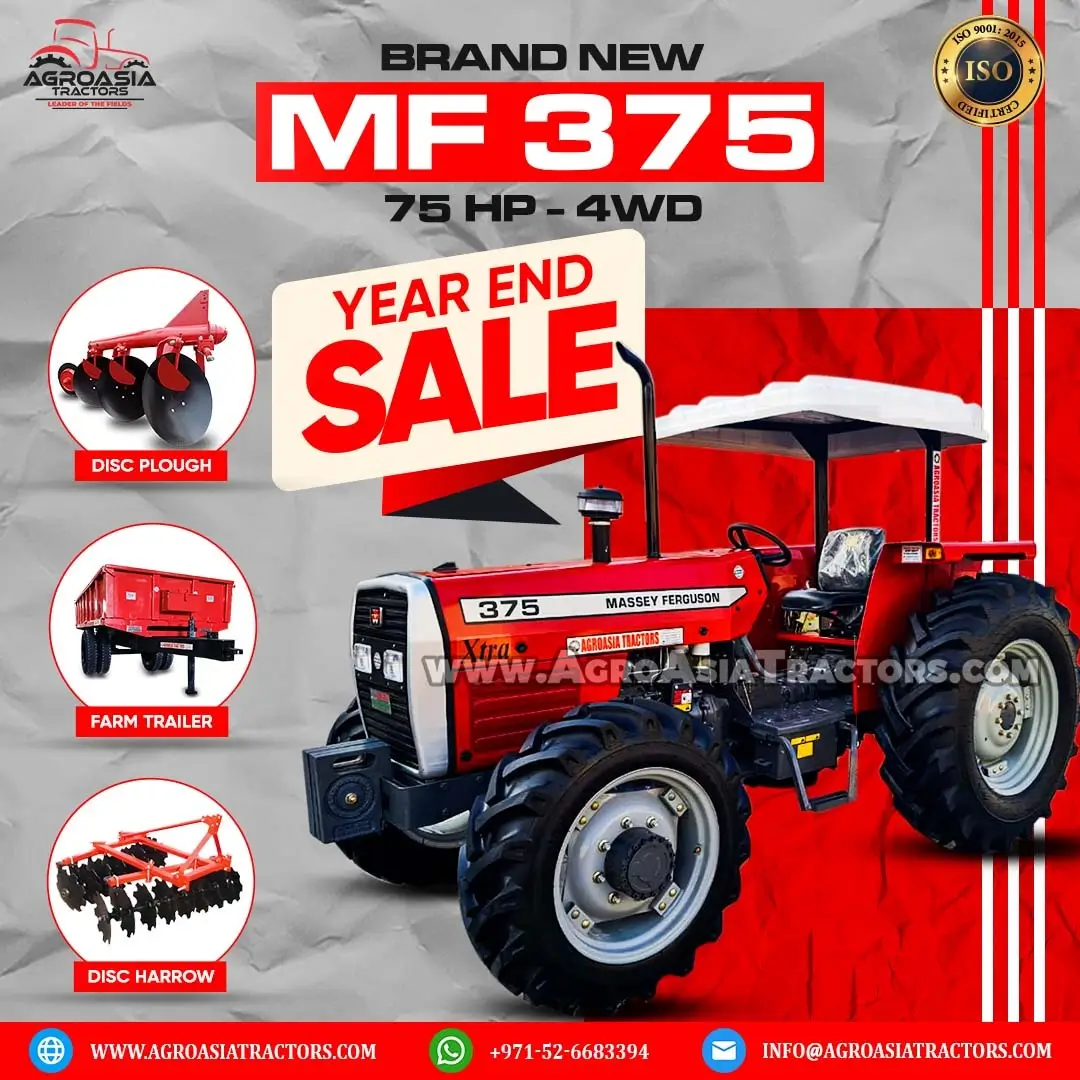 MF375 4WD for sale in UAE massey ferguson tractor agroasia tractor